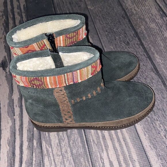 Coolway Green Seude Shoes Size 36 / 5 - Picture 4 of 6